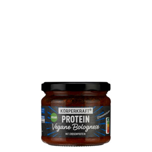 Körperkraft Protein Vegane Bolognese mit Erbsenprotein im Glas 280 g