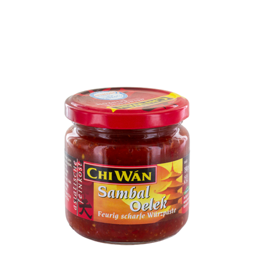 Chi Wan Sambal Oelek Feurig scharfe Würzpaste im Glas 190 g